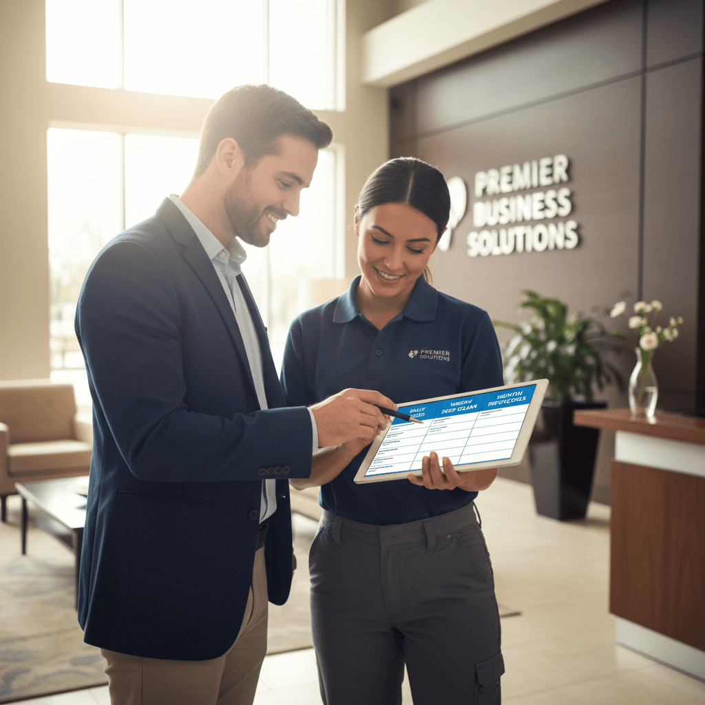 Customized commercial cleaning plan consultation