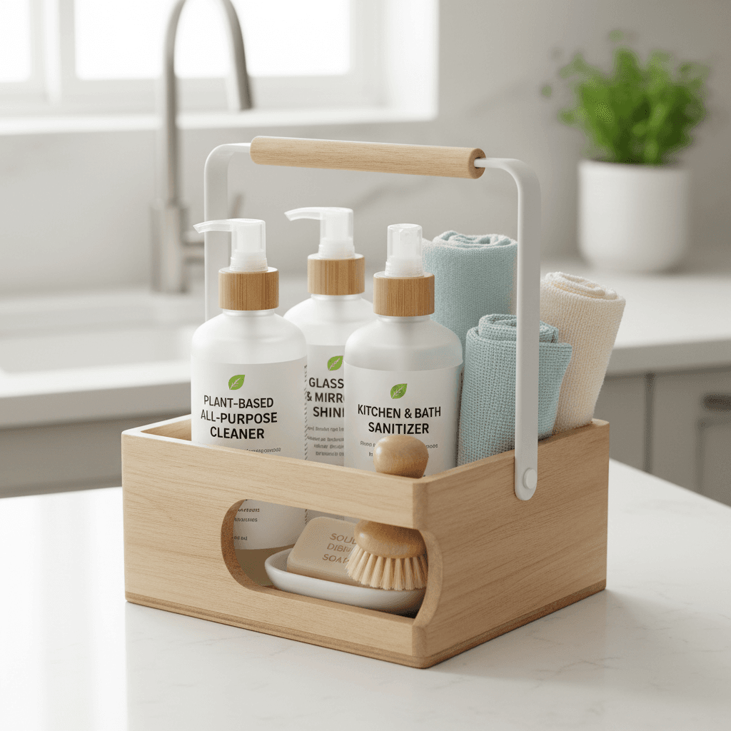 Eco-friendly cleaning supplies and green methods