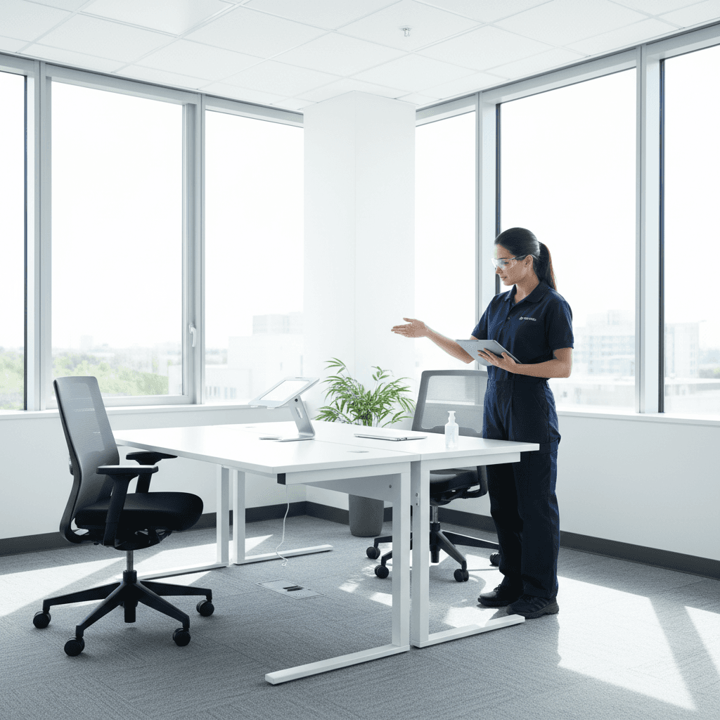 Quality control inspection in commercial office